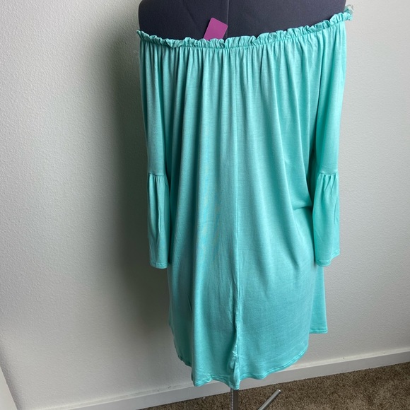 (5/$25‎ SALE ✅) SMALL 'By Together' WomensTunic Scrunch Neck on/off Shoulder Top - Picture 3 of 6